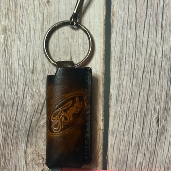 Vintage FORD Tooled Leather Key / Lighter Holder — New Old Stock (Rare Find!) - Picture 4 of 4